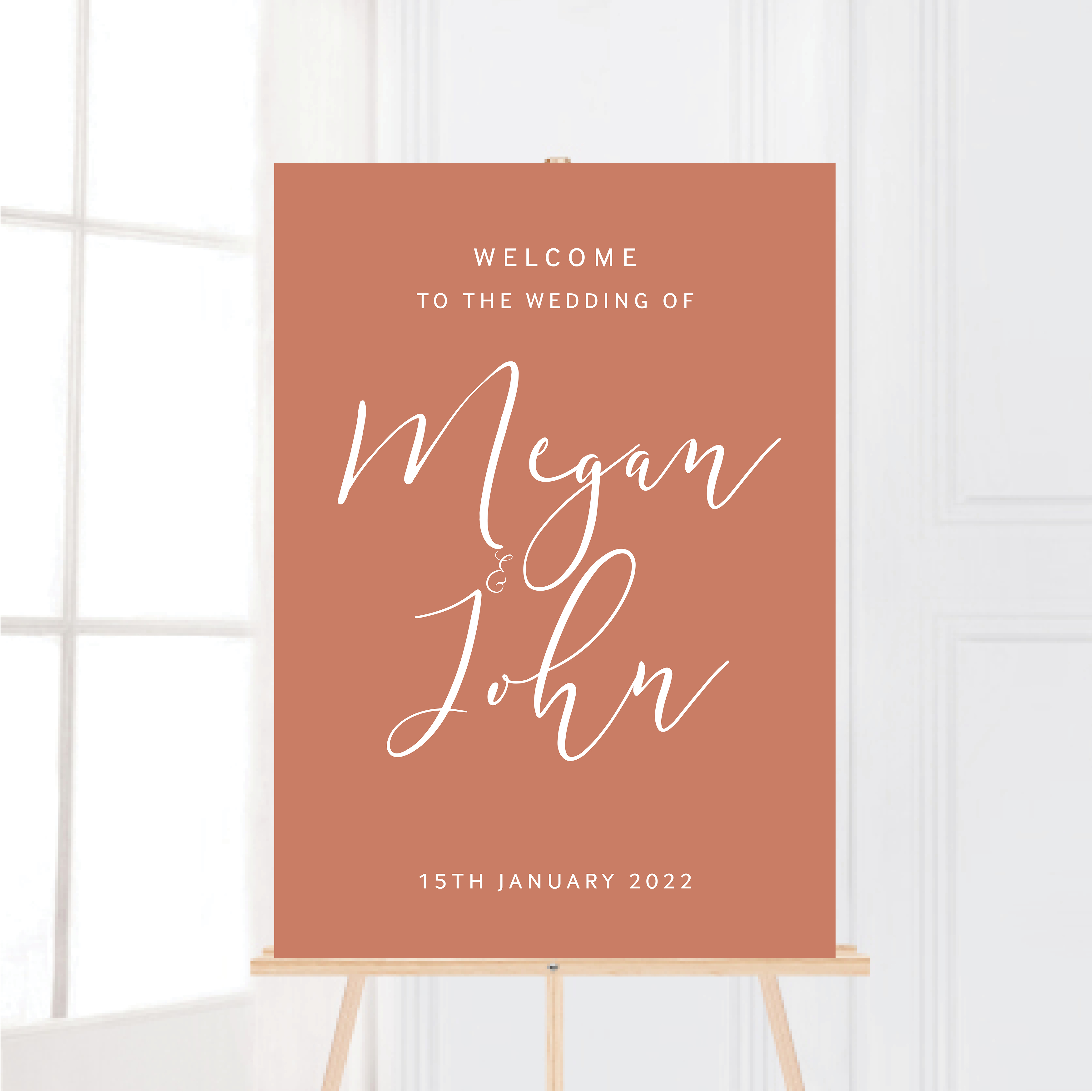 calligraphy welcome sign