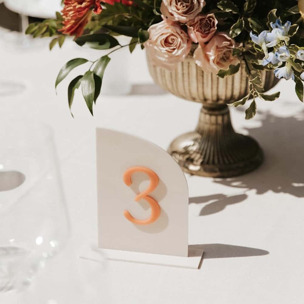 ACRYLIC TABLE NUMBER